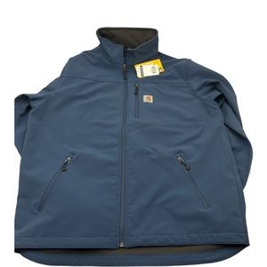 Carhartt Denwood Blue Rugged Flex Softshell Jacket Mens Tall XL New With Tags